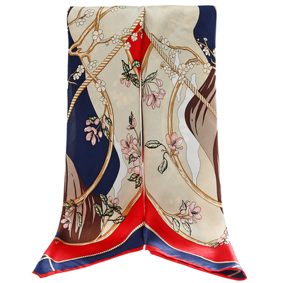 100%桑蚕丝大方巾送礼女时尚百搭