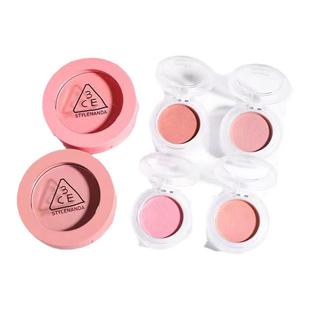 3ce哑光腮红小样mono pink裸粉Rose Belge蜜桃橘单色自然修容试色