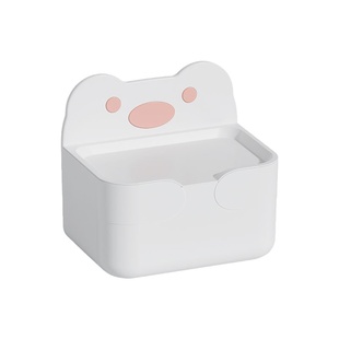 居家家卡通壁挂式纸巾盒卫生间浴室防水抽纸盒免打孔卫生纸置物架