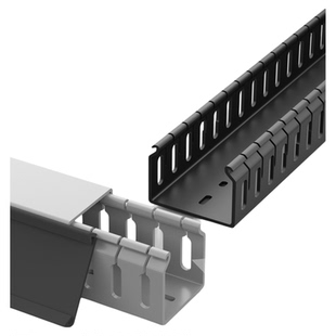 PVC线槽明装工业理线槽阻燃机柜行线槽配电柜电箱走线布线配线槽