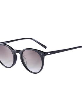 小脸男圆形复古偏光太阳镜