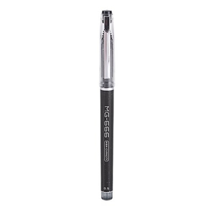 晨光文具中性笔0.5考试用MG-666碳素黑水笔学生顺滑好用 AGPB4501