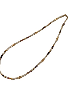 设计师美拉德虎眼石串珠项链