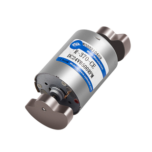 370双轴扇型振动电机微型直流震动器马达6V12V24V小型按摩器电机