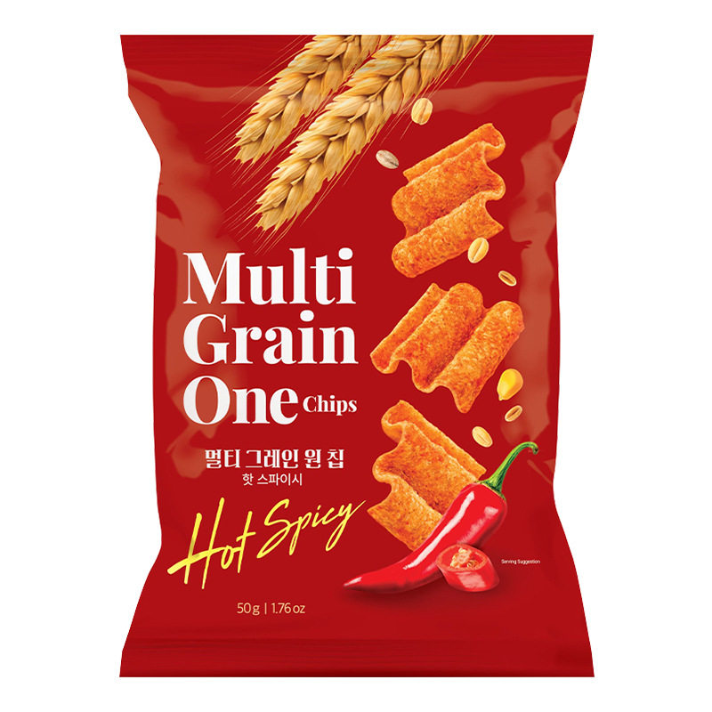 韩国进口SAMAH F&B香辣芝士味谷物脆片玉米片膨化食品休闲小零食