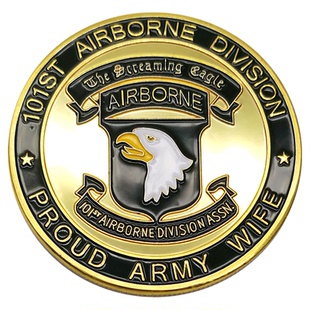 101空降师勋章美国鹰头空军军事徽章纪念章摆件工艺礼品旅游奖章