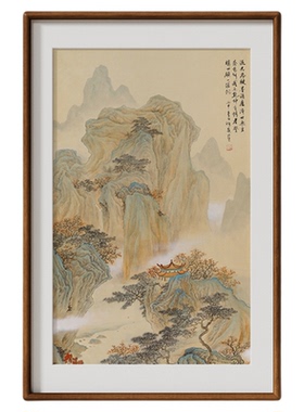 佐木坊实木榫卯挂墙画框定制