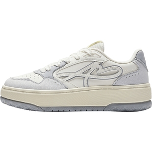 安踏晴风丨厚底低帮板鞋女2026秋季新款撞色小白运动鞋122538035