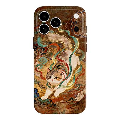 【国潮文艺复兴】油画白猫手机壳