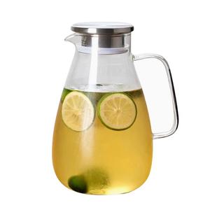 冰箱冷水壶玻璃水壶耐高温凉水壶夏季家用大容量凉水杯套装防炸裂