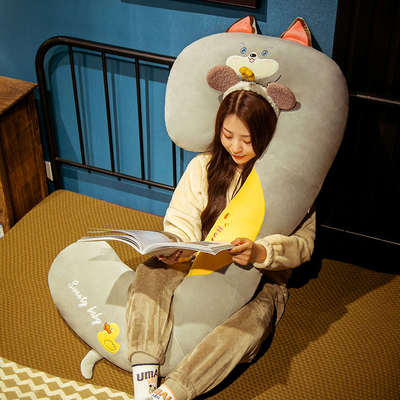 动物长条抱枕女生睡觉夹腿床上陪睡床头可拆洗靠枕背垫男生款枕头