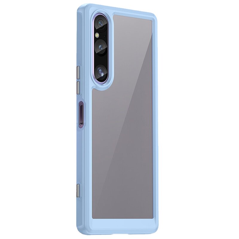 适用索尼xperia1V手机5V全包TPU硬背软边壳子索尼Xperia1VI电话10v亚克力5代炫彩防摔滑透明镜头凸起保