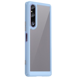 适用索尼xperia1V手机5V全包TPU硬背软边壳子索尼Xperia1VI电话10v亚克力5代炫彩防摔滑透明镜头凸起保护款套