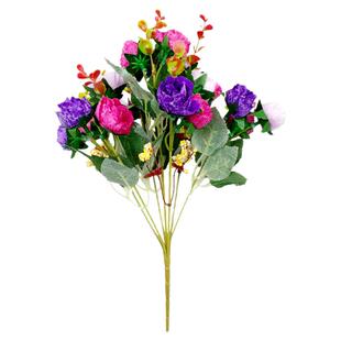 仿真欧式波斯玫瑰假花单束大玫瑰装饰单支居家卧室客厅插花绢布花