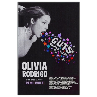 Olivia Rodrigo挂画专辑封面装饰画欧美音乐墙画主卧卧室书房挂画