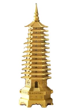 文昌塔纯铜13层9层九层十三层书房桌办公室工艺品摆件客厅桌面