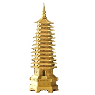 文昌塔纯铜13层9层九层十三层书房桌办公室工艺品摆件客厅桌面
