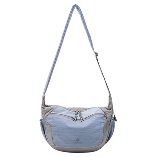 Fouvor火狐新款撞色斜挎包女大容量通勤小众休闲简约半月包单肩包