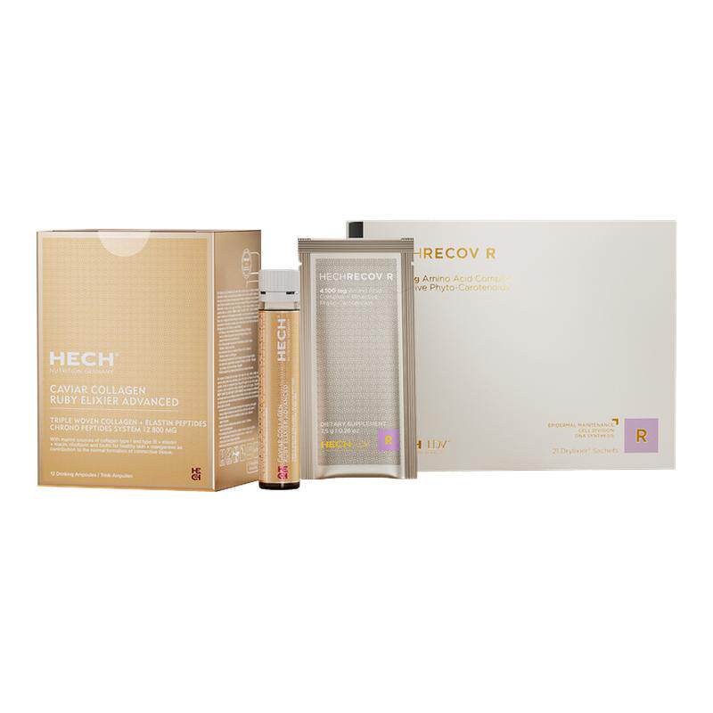 【重磅新品】HECH赫熙重启饮+四重肽 黄金CP组合 灿然如初