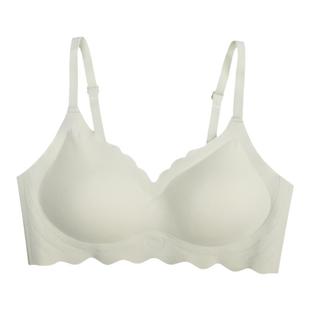 馨帮帮Bra 夏季裸感无痕果冻胶内衣舒适防下垂上托小胸聚拢文胸女