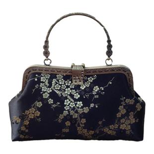 复古国风旗袍配包新中式手提斜挎女包汉服包送长辈口金包新品包包