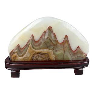 天然玉石奇石原石头摆件青玉白玉家居厅堂会所玄关风水装饰观赏石