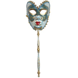 手持意大利面具/cosplay mask 狂欢节化妆舞会全脸手柄威尼斯面具