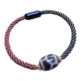 直播西藏天珠至纯莲师法器九眼石页岩玛瑙手串男女款锁骨吊坠项链