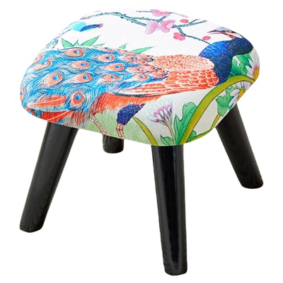 浪朵原创布艺软包板凳久坐不累