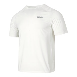 斯凯奇短袖春季新款男装白色运动服针织上衣男士休闲服男款T恤衫