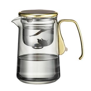 容山堂六祥玻璃磁吸飘逸杯泡茶壶一键茶水分离懒人泡茶壶冲茶器