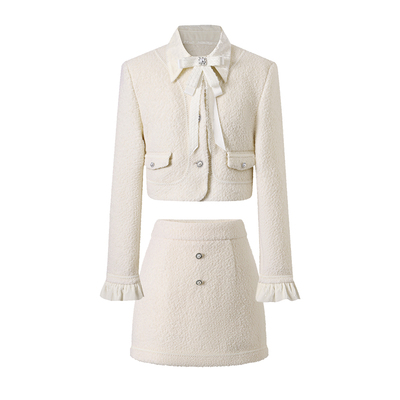 2025秋冬新款千金风外套半身裙