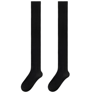 过膝长筒袜子女秋冬款高筒防滑小腿袜加厚加长护膝保暖显瘦大腿袜