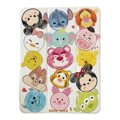 超创意三+Y折适用ipad平板保护套第10代10.9寸卡通Q版头像2024Pro11笔槽2021款10.2寸air6/5亚克力9.7透明壳