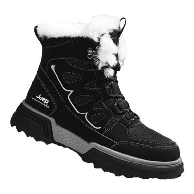 JEEP冬季加绒加厚保暖雪地靴