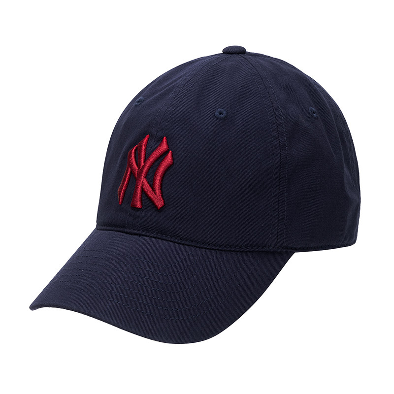 MLB正品纽约洋基深海军蓝软顶帽