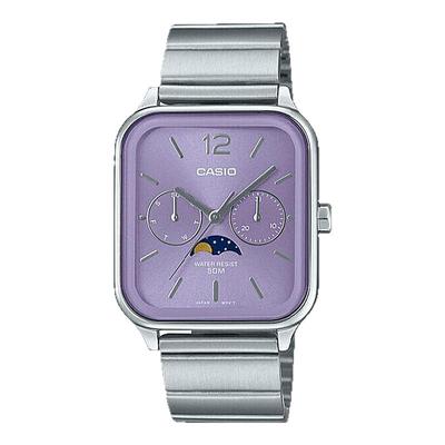 casio卡西欧手表男女小方块月相正品防水学生考试石英表MTP-M305D