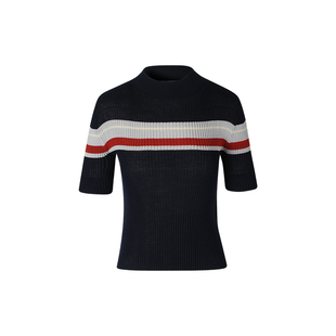 VVNK JANE PLUS春季新品“丝羊毛”小爬领针织衫女J310165607B