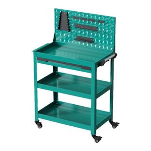 盛京维修工具车三层手推车移动多功能收纳车多动五金工具箱送挂钩