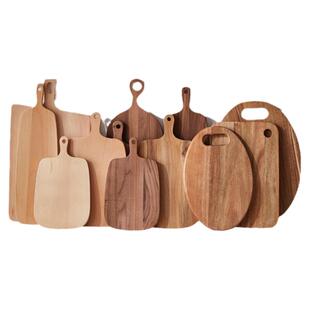 相思木菜板实木砧板奶酪芝士板户外野露营便携水果刀板木质熟食板