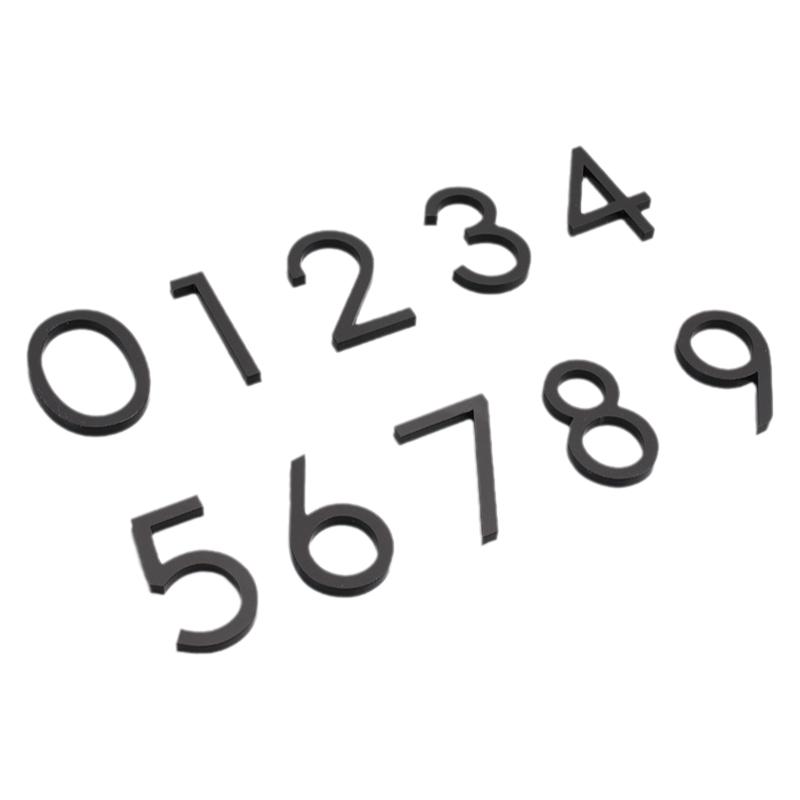 3D立体数字贴门牌号码牌家用创意个性房间号英文字母迷你字墙贴公司酒店亚克力房号牌制作简约北欧水晶字定制