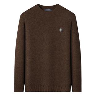 [54%牦牛绒]梦特娇男士羊毛衫冬季圆领中年针织毛衣重磅加厚保暖J