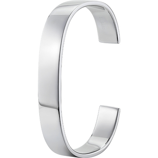 白岚气质925银手镯女银镯子轻奢小众设计感手饰首饰SZ0202