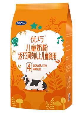 6袋优惠 完达山优巧贝能4段儿童配方奶粉400g 学生青少年 3岁以上