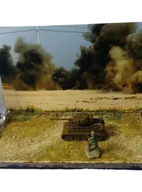 战争地台桌摆挂墙两用造景画手办车模兵人拍摄背景微缩沙盘摆件