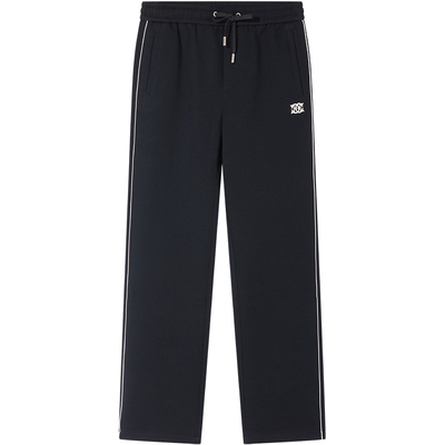 BM男士高端休闲裤2025新款男裤子潮牌高级感字母刺绣条纹卫裤秋冬