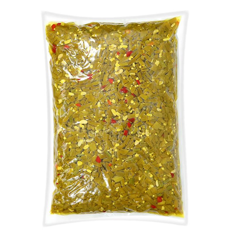 湖南特产红油正宗农家酸豆角商用整箱10斤缸豆下饭咸菜批发小包装