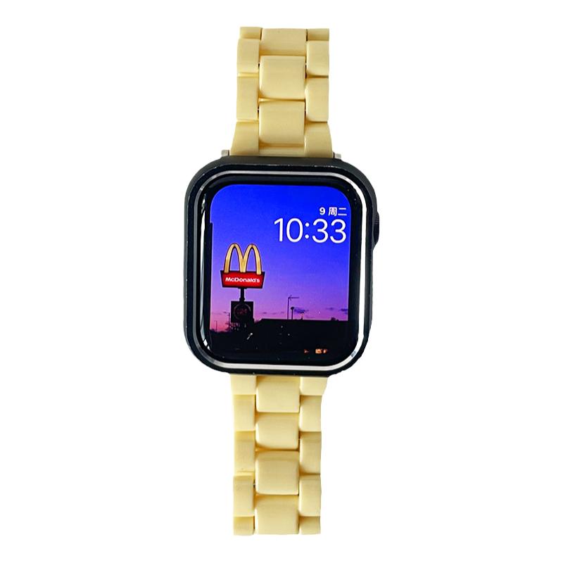 糖果色树脂表带适用iwatch