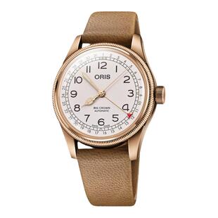 【品牌直营】ORIS豪利时FatherTime限量版大表冠青铜机械腕表