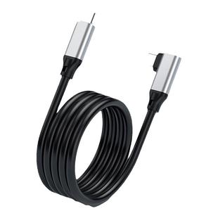 适用于笔记本电脑平板手机typec数据线双头PD快充公对公3米弯头充电传输usb3.1GEN2视频4K显示器投屏USBC同屏